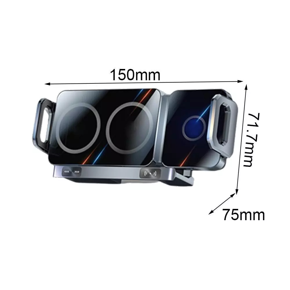 Soporte Móvil Coche 2025 con Carga Rápida 15W