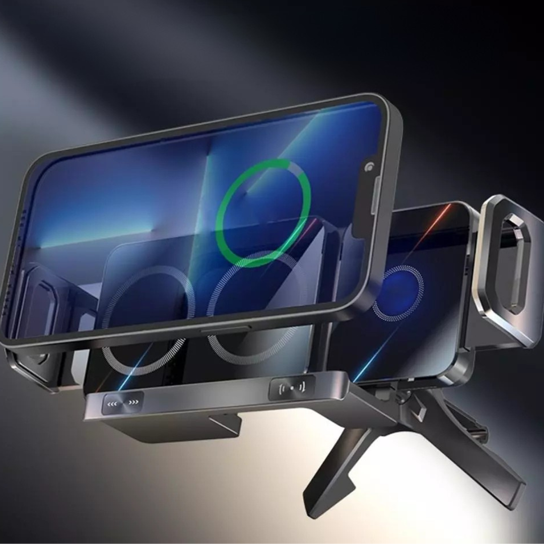 Soporte Móvil Coche 2025 con Carga Rápida 15W